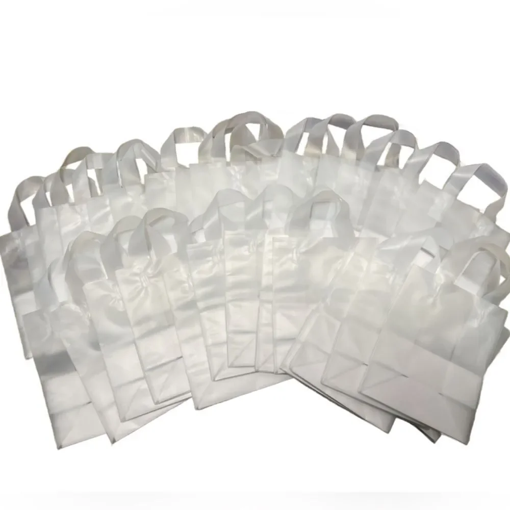 Uline 30 Count Clear Frosted Party Bags/Gift Bags (NEW)